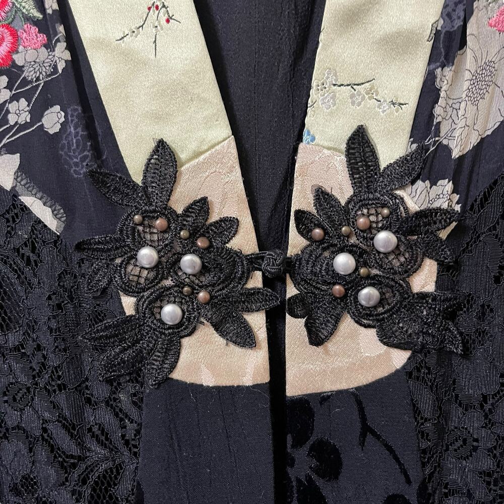 Spencer Alexis Vintage 90s boho kimono cardigan shrug top size small - Picture 5 of 10